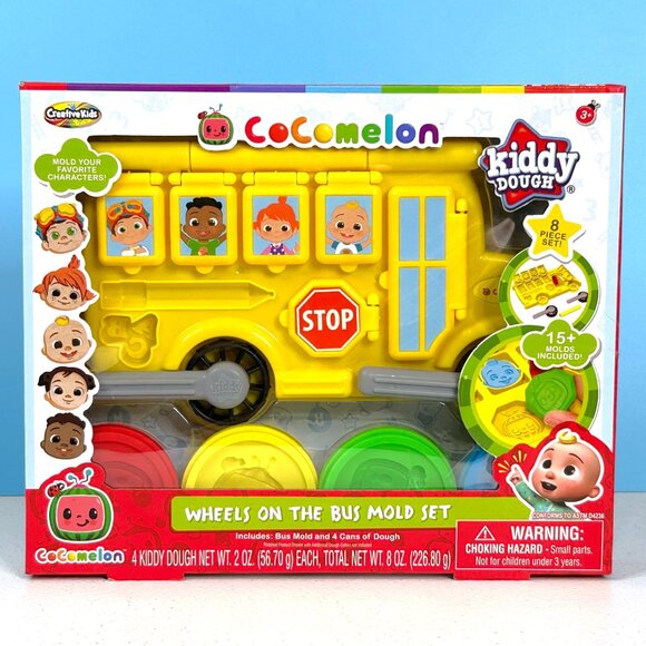 Cocomelon Wheels On The Bus Dough Activity Mold‎ Set for Kids Ages 3+ - Picture 1 of 3
